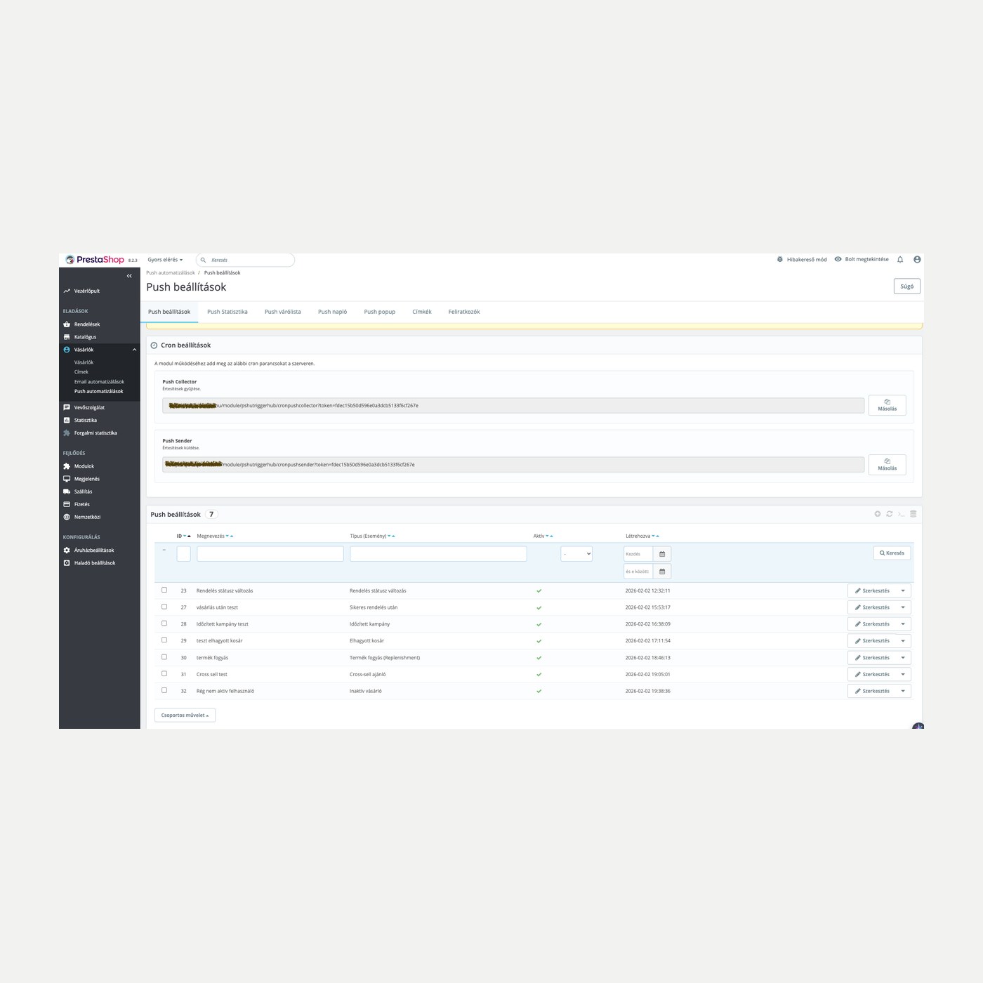 TriggerHub - automatizare de marketing PrestaShop & Web Push