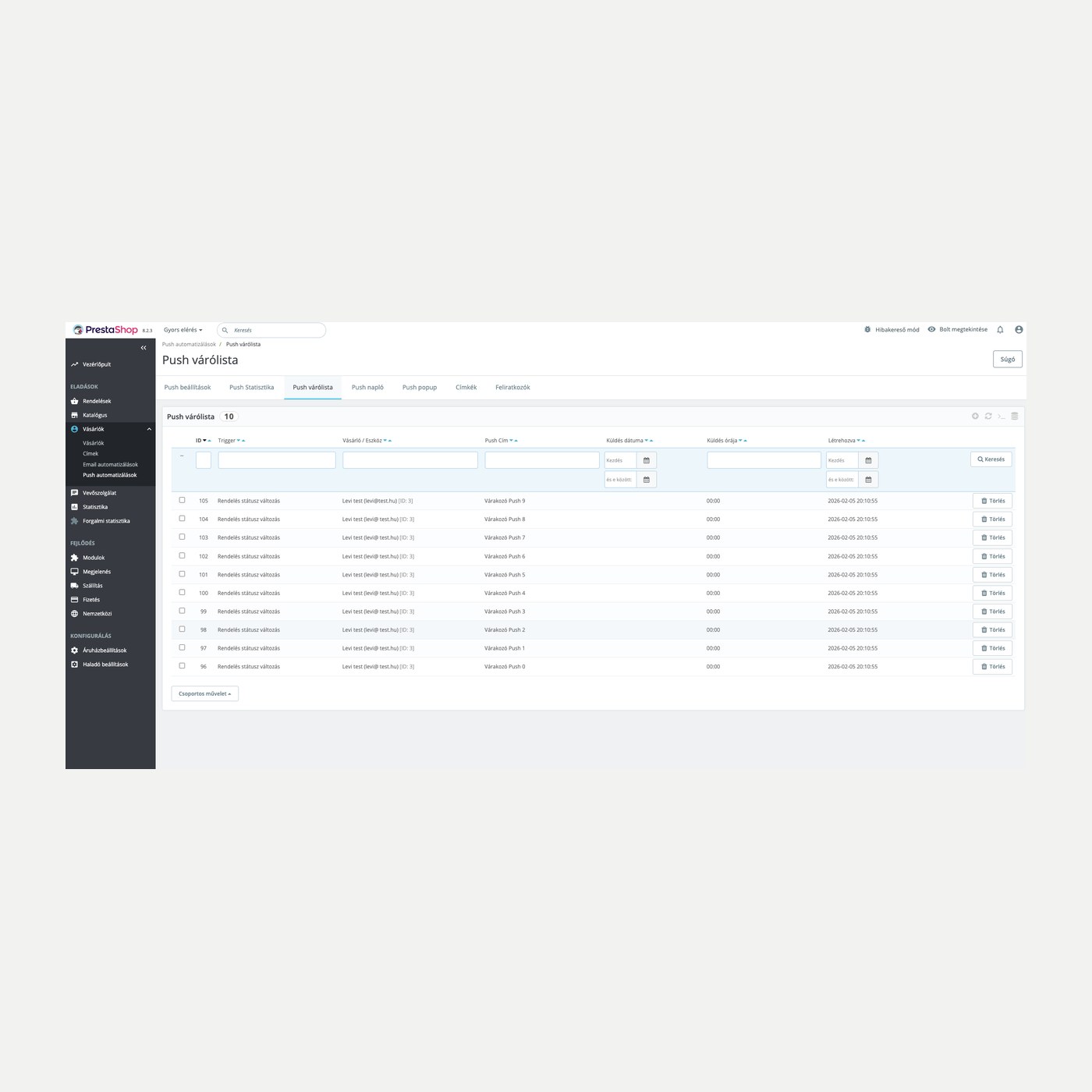 TriggerHub - automatizare de marketing PrestaShop & Web Push