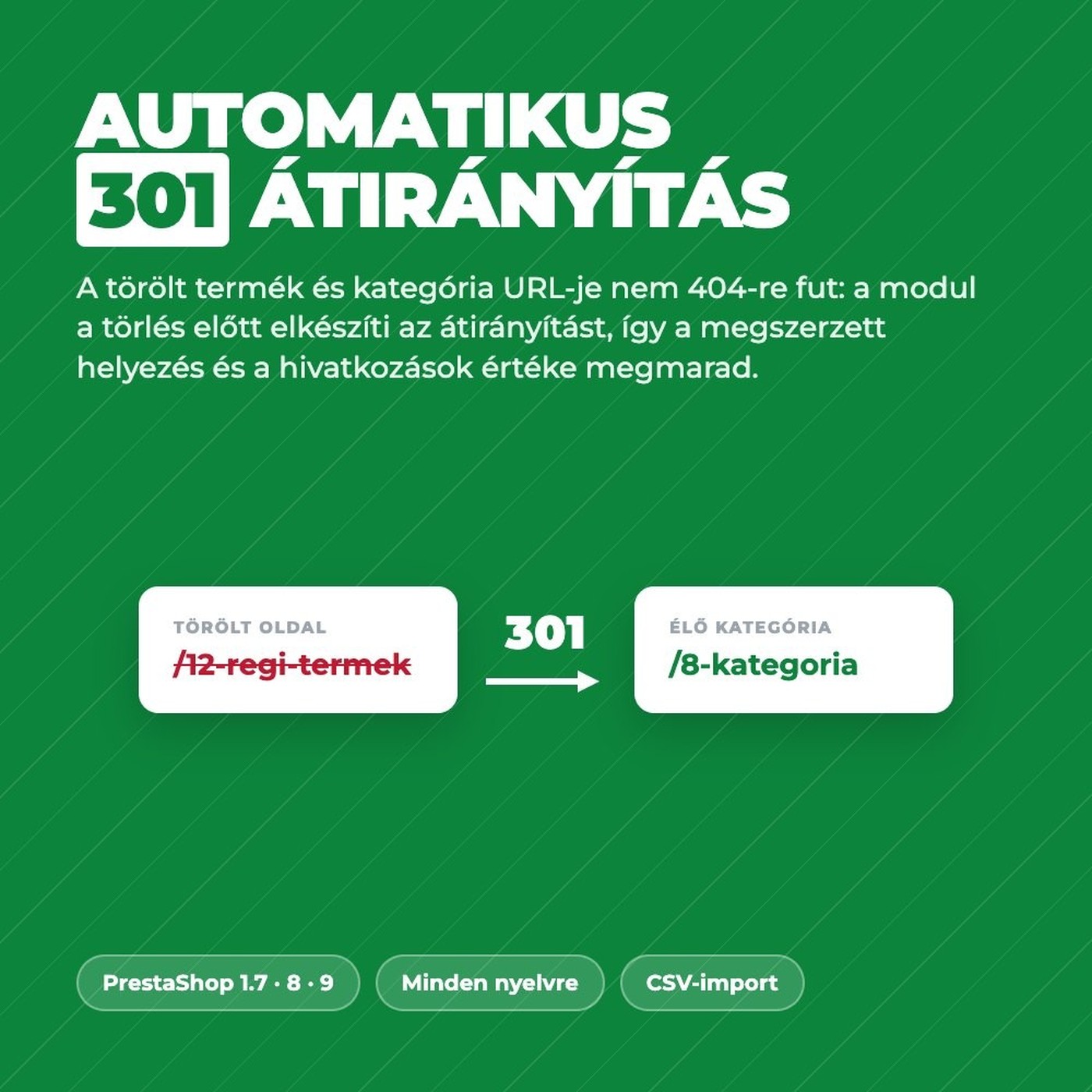 Modul PrestaShop manager de redirecționări – redirect 301 automat
