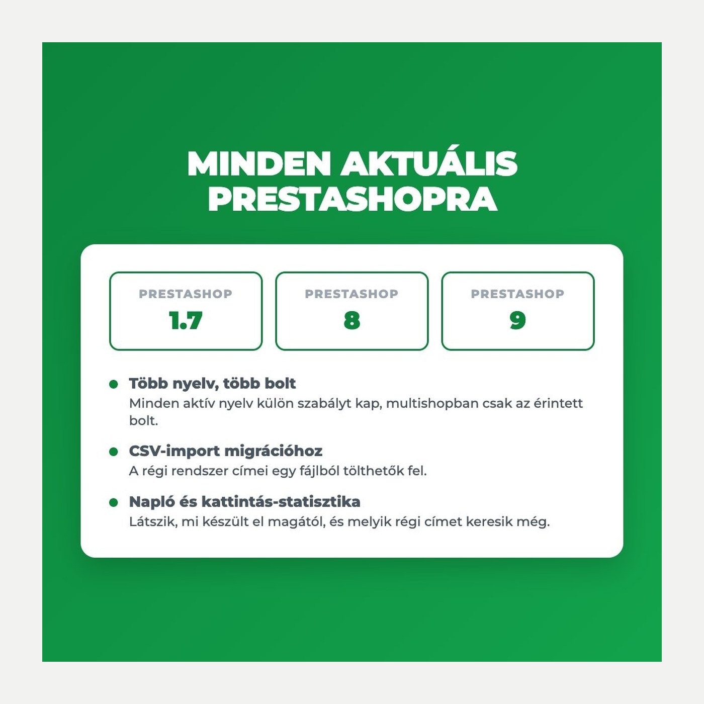 Modul PrestaShop manager de redirecționări – redirect 301 automat