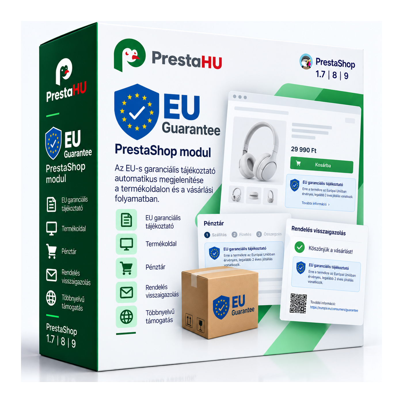 Informare garanție legală de conformitate și etichetă GARAN – modul PrestaShop