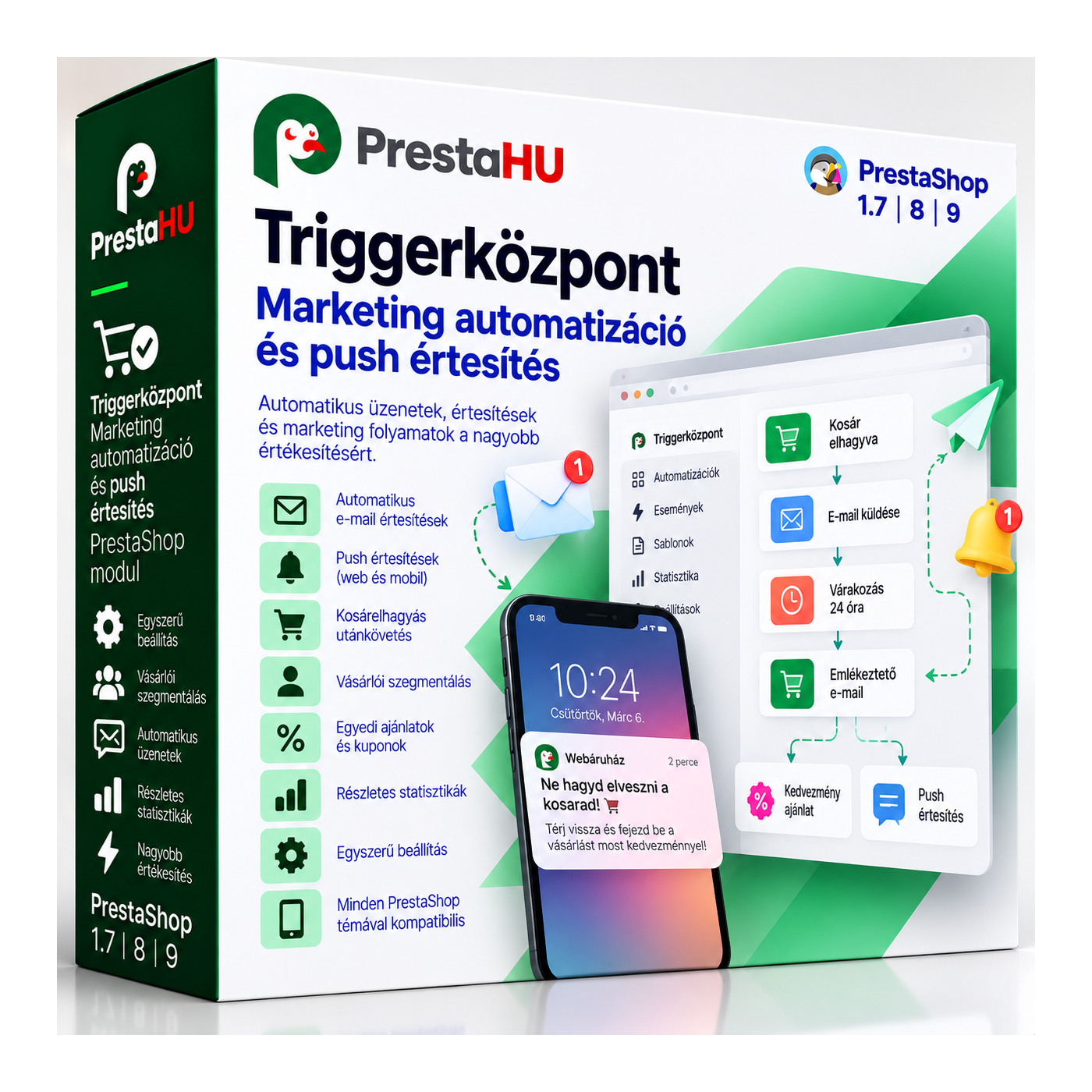 TriggerHub - automatizare de marketing PrestaShop & Web Push