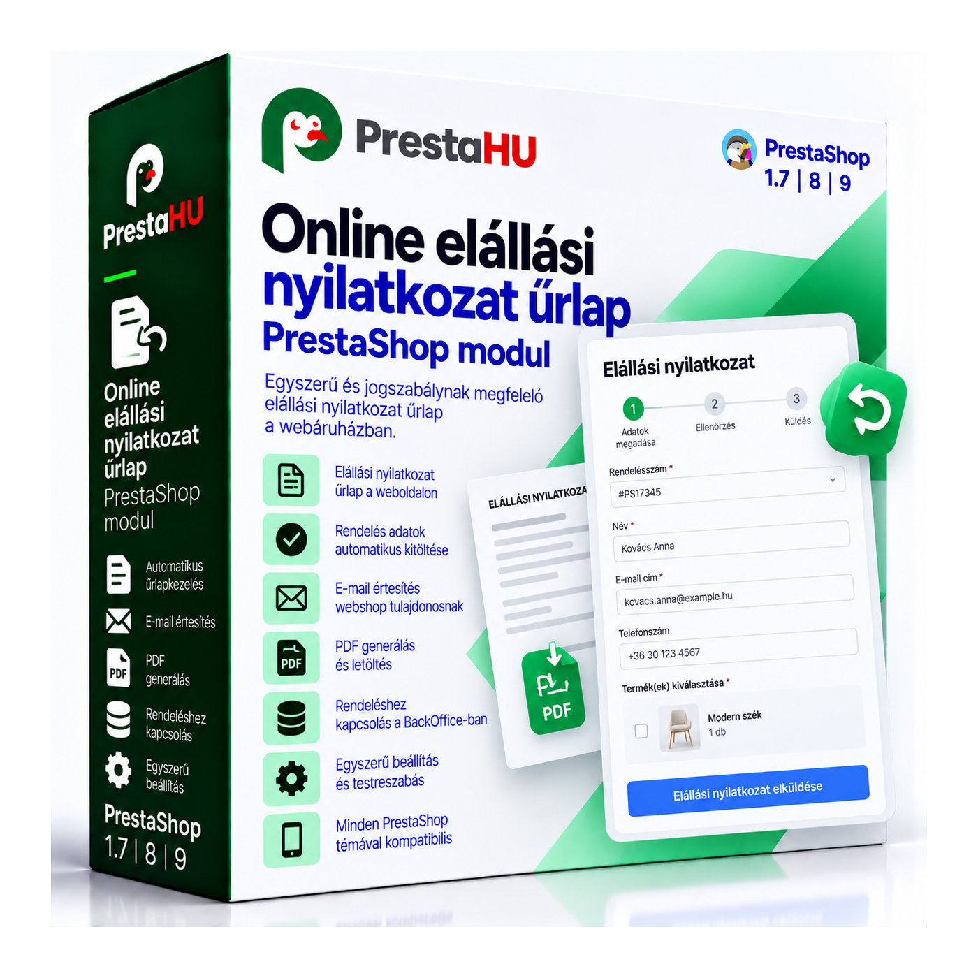 Retragere online și conformitate cu protecția consumatorilor - PrestaShop
