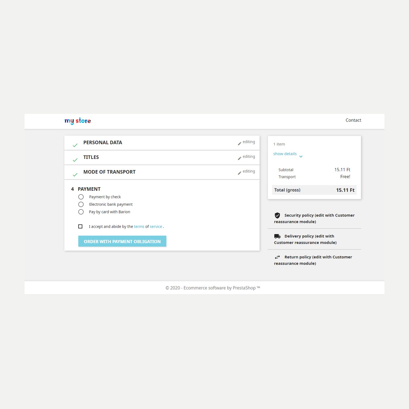 PrestaShop - Plată Barion și integrare Barion Full Pixel PrestaShop