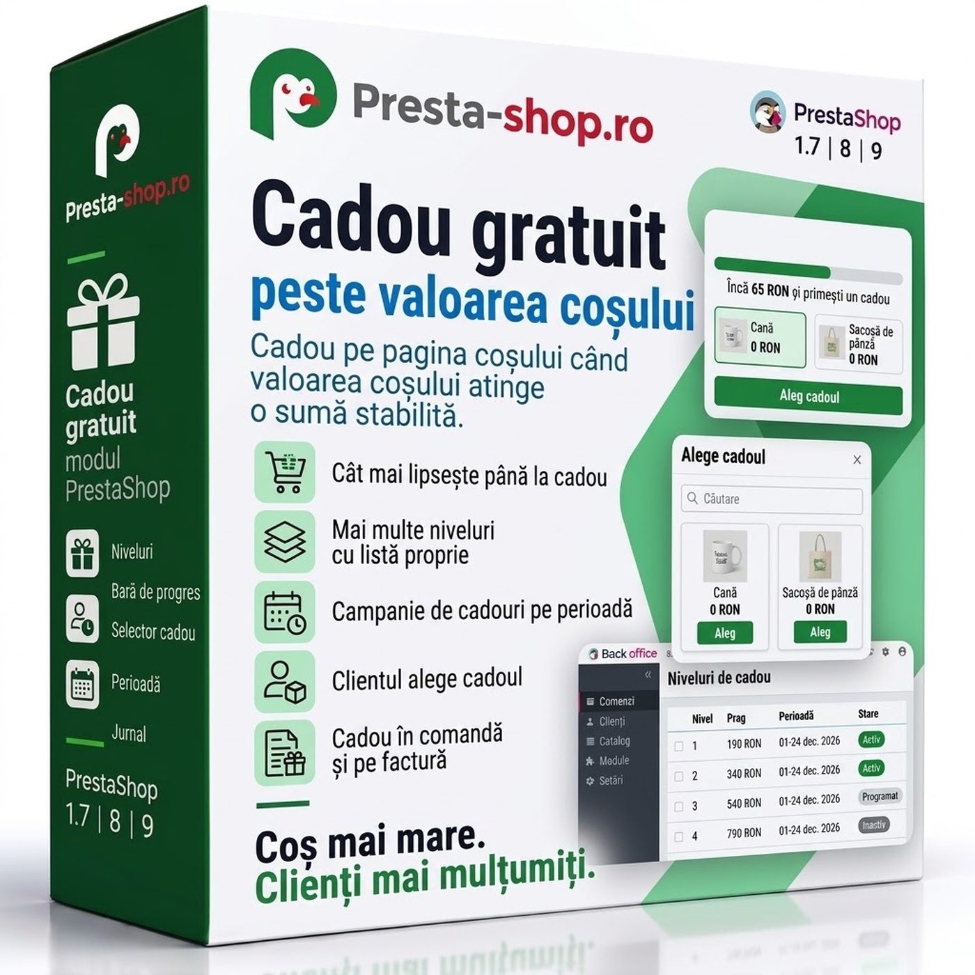 Modul Cadou gratuit la comandă PrestaShop | Presta-shop.ro