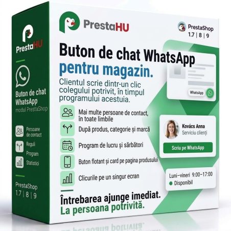 Buton de chat WhatsApp PrestaShop | Presta-shop.ro