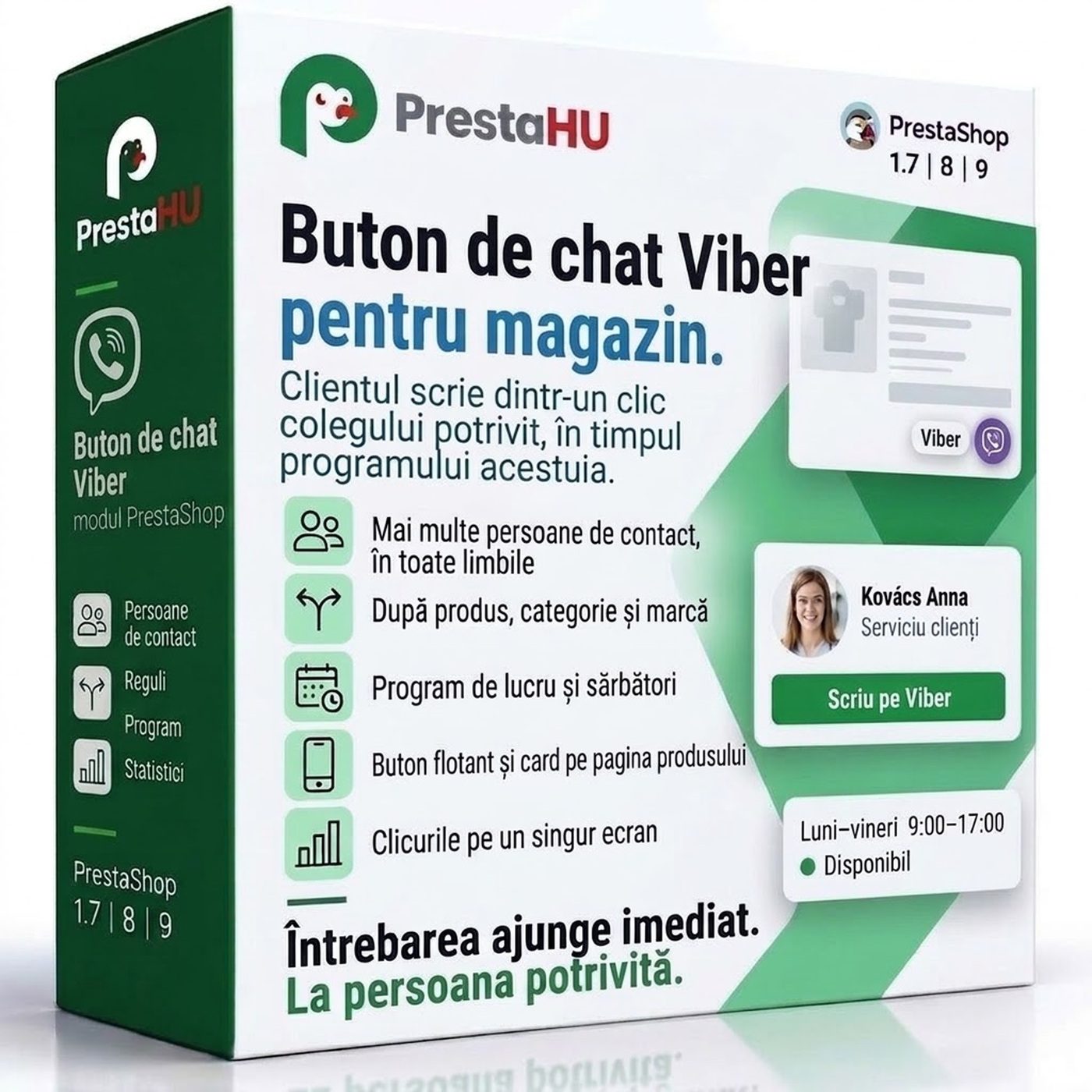 Buton de chat Viber PrestaShop | Presta-shop.ro