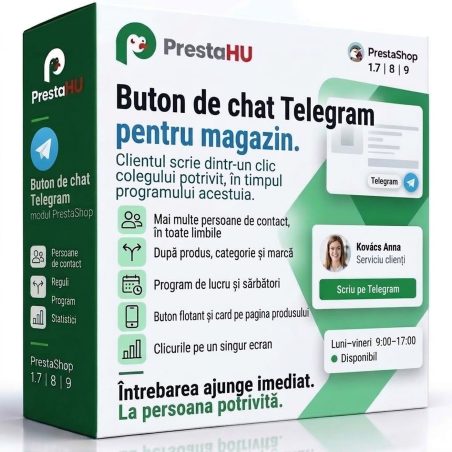 Buton de chat Telegram PrestaShop | Presta-shop.ro