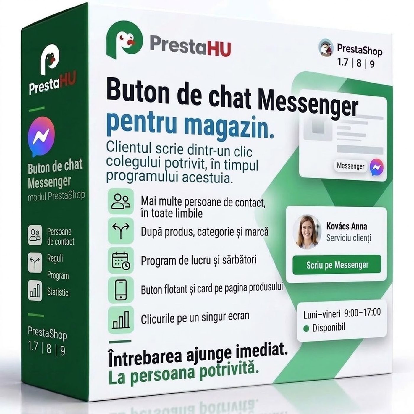 Buton de chat Messenger PrestaShop | Presta-shop.ro